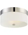 Crystorama 3-light Grayson Flush Mount In White