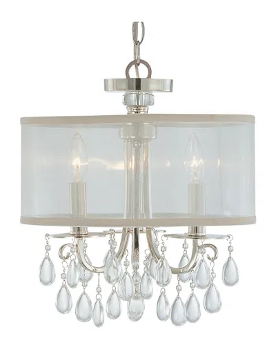 CRYSTORAMA CRYSTORAMA 3-LIGHT HAMPTON SEMI FLUSH MOUNT