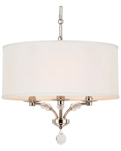 Crystorama 3-light Mirage Mini Chandelier In White