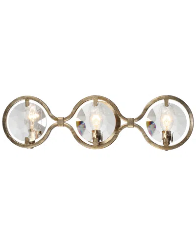 Crystorama 3-light Quincy Bathroom Vanity In Gold