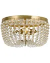 Crystorama 3-light Rylee Flush Mount In Gold