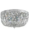 Crystorama 3-light Spectra Ceiling Mount In Silver