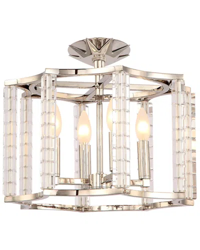 CRYSTORAMA CRYSTORAMA 4-LIGHT CARSON SEMI FLUSH MOUNT