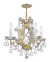 Crystorama 4-light Gold Maria Theresa Mini Chandelier