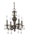 Crystorama 4-light Paris Market Mini Chandelier Swarovski Spectra Crystal