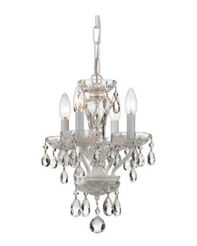 Crystorama 4-light Traditional Crystal Mini Chandelier Swarovski Strass Crystal