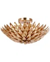 Crystorama 4-light Broche Flush Mount In Gold