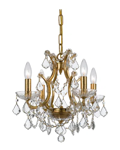 Crystorama 4-light Filmore Mini Chandelier In Gold