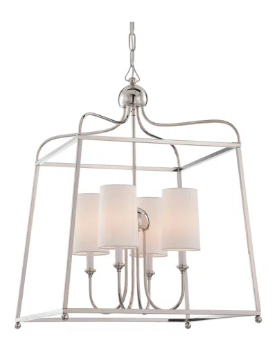 Crystorama 4-light Sylvan Chandelier In Neutral