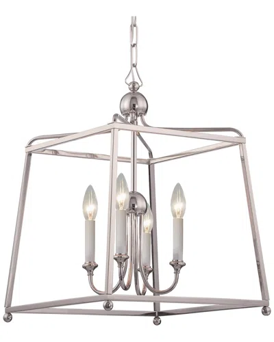 Crystorama 4-light Sylvan Chandelier In Gray