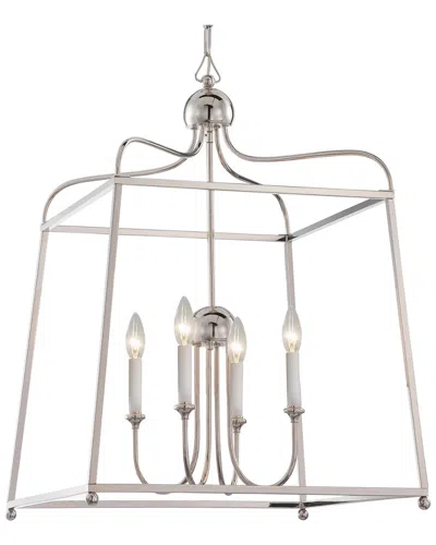 Crystorama 4-light Sylvan Chandelier In Neutral