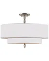 Crystorama 5-light Luxo Semi Flush