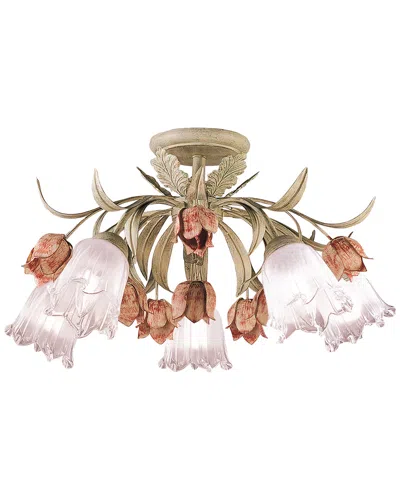 Crystorama 5-light Southport Flush Mount