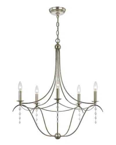 Crystorama 5-light Chandelier In Gray
