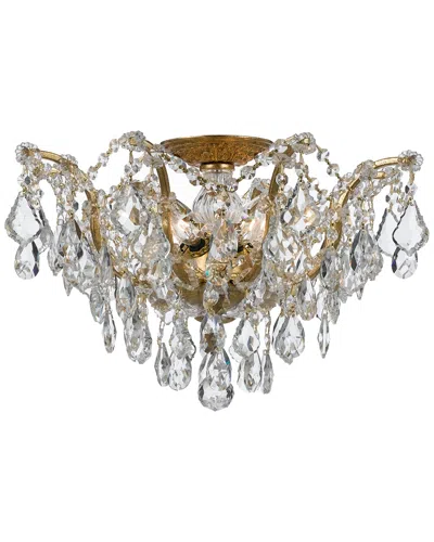 Crystorama 5-light Filmore Flush Mount In Gray