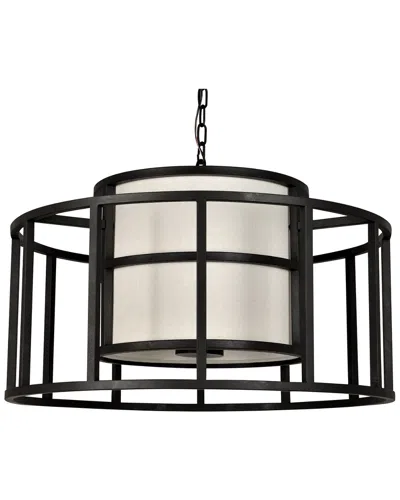 Crystorama 5-light Hulton Chandelier In Black