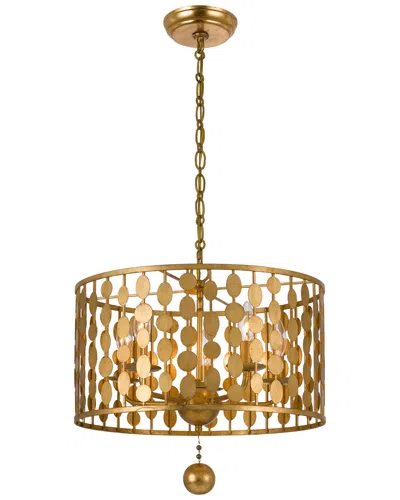 Crystorama 5-light Layla Chandelier In Gold