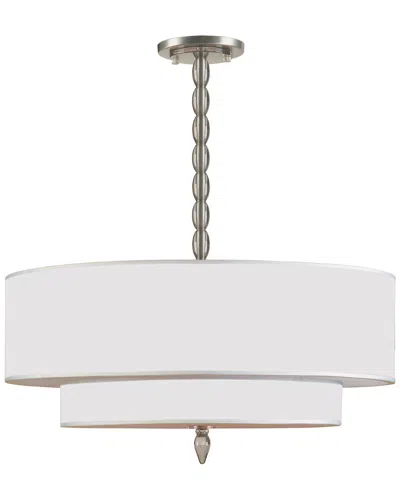 Crystorama 5-light Luxo Chandelier In Silver