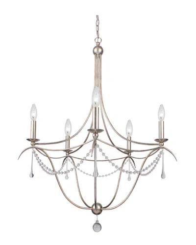 Crystorama 5-light Metro Chandelier In Gold