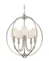 Crystorama 5-light Sylvan Chandelier In Silver