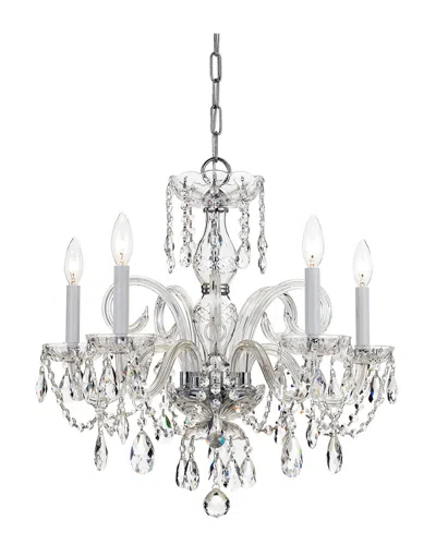 Crystorama 5-light Traditional Crystal Chandelier In Silver