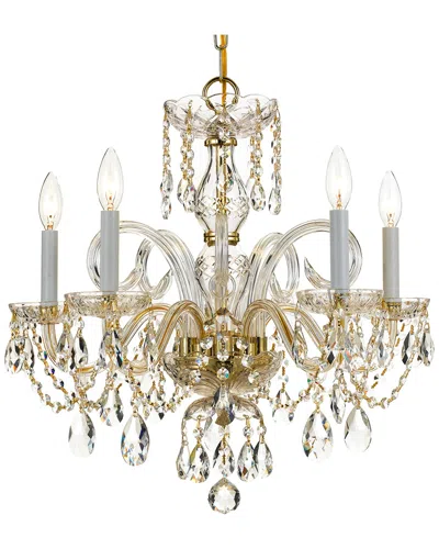 Crystorama 5-light Traditional Crystal Chandelier In Multi