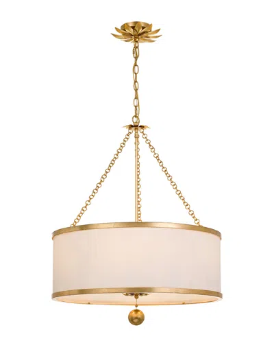 Crystorama Broche 6-light Antiqued Gold Chandelier
