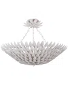 Crystorama 6-light Broche Semi Flush Mount