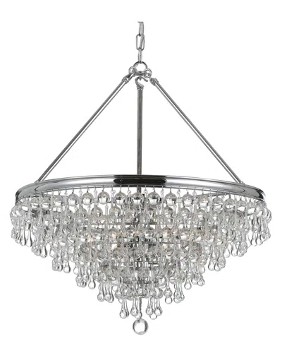 Crystorama Calypso 8-light Crystal Teardrop Chandelier