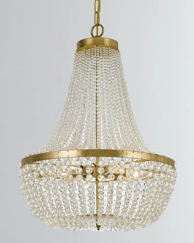 Crystorama 6-light Chandelier In Gold