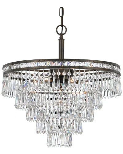 Crystorama 6-light Mercer Chandelier Hand Cut Crystal