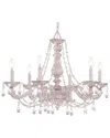 Crystorama 6-light Paris Market Chandelier Hand Cut Crystal