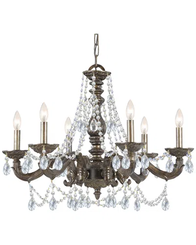Crystorama 6-light Paris Market Chandelier Swarovski Spectra Crystal