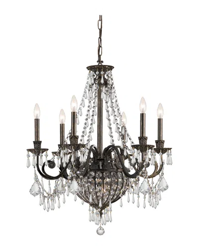 Crystorama 6-light Vanderbilt Chandelier Hand Cut Crystal