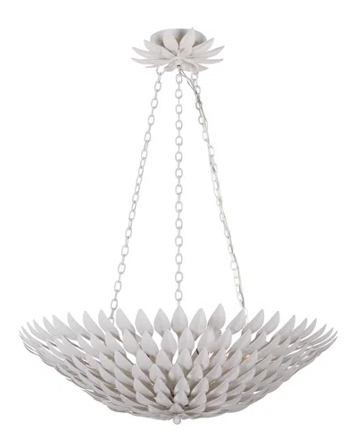 Crystorama 6-light Broche Chandelier In White