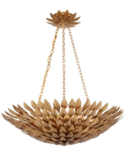 Crystorama 6-light Broche Pendant In Brown