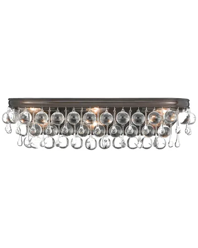 Crystorama 6-light Calypso Bathroom Vanity In Brown