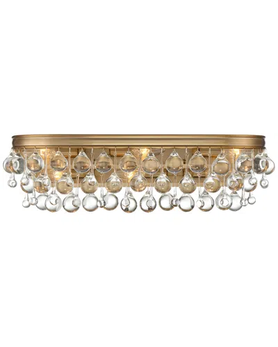 Crystorama 6-light Calypso Bathroom Vanity In Gold