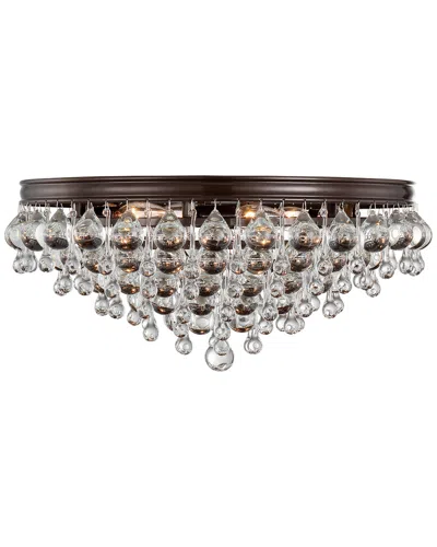 Crystorama 6-light Calypso Flush Mount In Silver