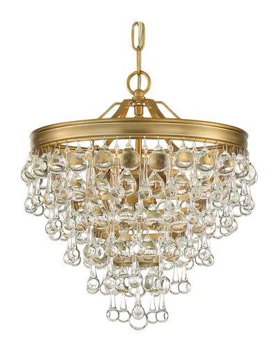 Crystorama 6-light Calypso Mini Chandelier In Gold