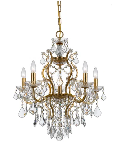 Crystorama 6-light Filmore Chandelier With Swarovski Crystals In Gold