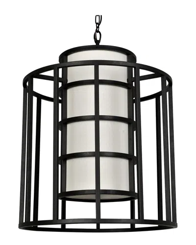 Crystorama 6-light Hulton Chandelier In Black