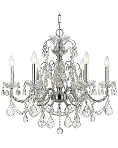 Crystorama 6-light Imperial Chandelier In Silver