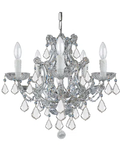 Crystorama 6-light Maria Theresa Mini Chandelier In Gray