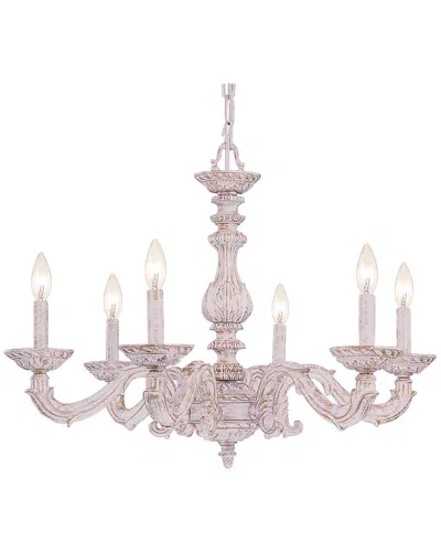 Crystorama 6-light Paris Market Chandelier In Pink