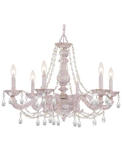 Crystorama 6-light Paris Market Chandelier Swarovski Strass Crystal In Gold