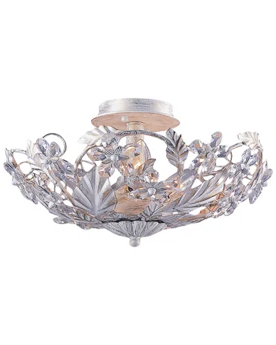 Crystorama 6-light Paris Market Flush Mount In Blue