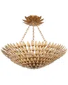 Crystorama 8-light Broche Semi Flush Mount