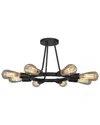 Crystorama 8-light Dakota Flush Mount