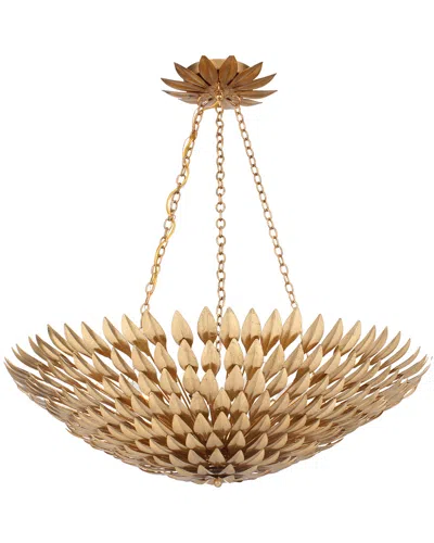 Crystorama 8-light Broche Chandelier In Gold